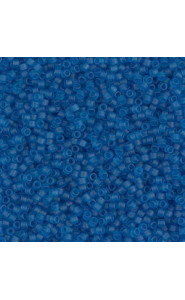 Miyuki delica beads 15/0 - Matted transparent capri blue DBS-768